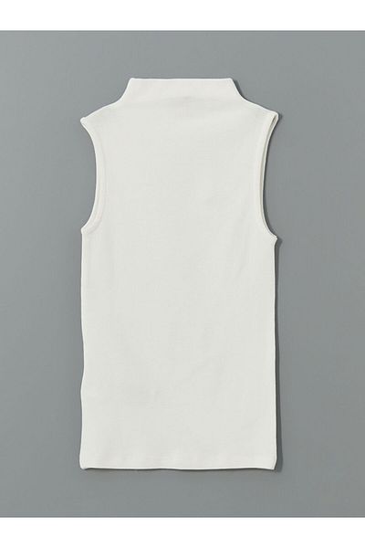 LC Waikiki Γυναικείο κορμάκι LCWAIKIKI Classic White Stand γιακά