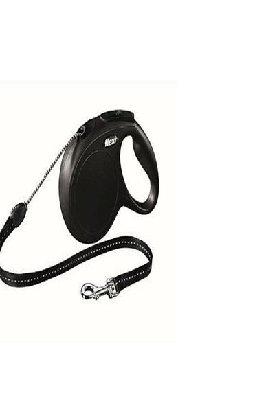 Flexi New Classic Automatic Black Rope Reel Medium 8 Mt