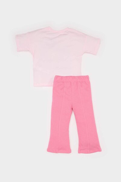 DeFacto Mickey & Minnie Pembe Kız Bebek Alt-Üst Takım E4849A5/PN280