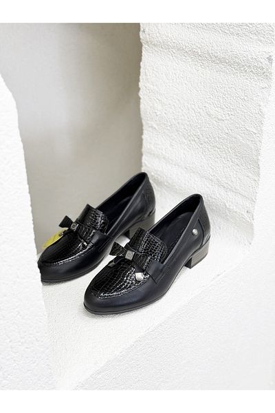 Mammamia D25YA-3365 PIELE VERITĂ CU FUNDĂ 4CM TOCURI PANTOF DE ZILNIC FEMEI