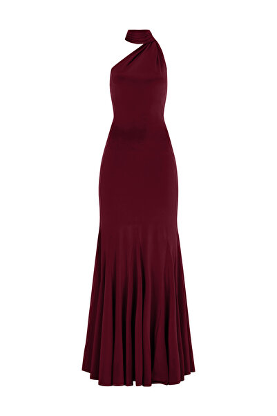 Khela The Label Midnight Mingle Gown in Burgundy Bordo Abiye Mezuniyet Elbisesi