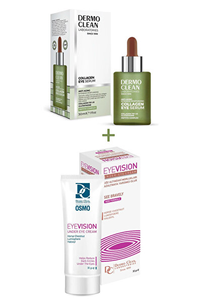Dermo Clean ANTI AGING COLLAGEN EYE SERUM 30 ML + EYEVİSİON GÖZ ALTI MORLUK K...