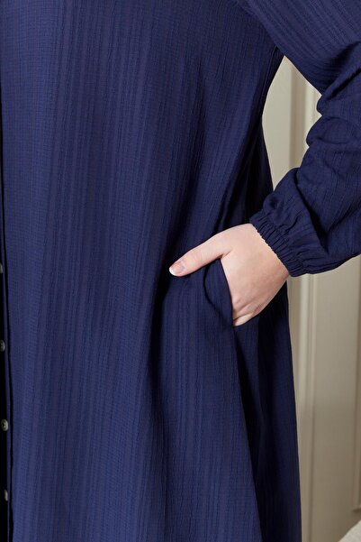 Ferace Γυναικείο Σετ Μεγάλου Μεγέθους Seersucker Διπλό