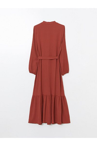 LC Waikiki New Season Dominant Collar Textured Women's Dress - S5Ka33Z8