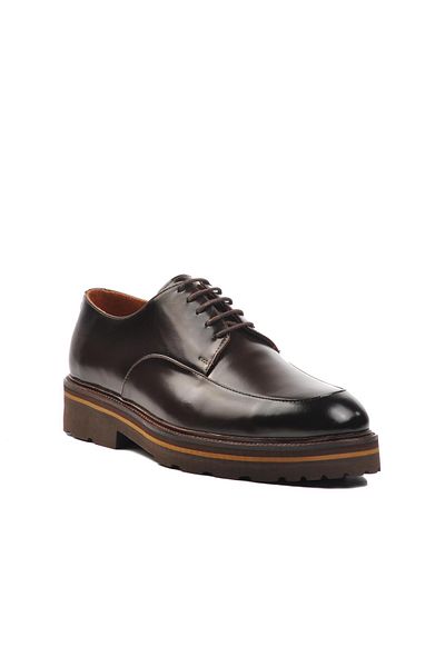 AYAKMOD Ανδρικά παπούτσια casual Premium 2873 M καφέ από γνήσιο δέρμα