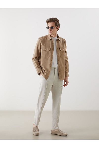 LC Waikiki Ανδρικό μακρυμάνικο πουκάμισο LCWAIKIKI Classic Comfortable Fit