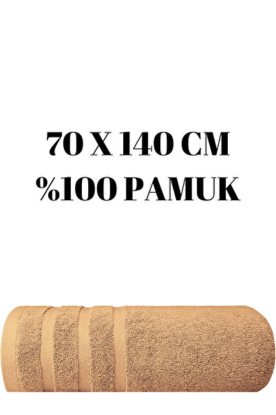 KAYABEY HOME Коричневий рушник для ванної кімнати 100% бавовна з лінійним візерунком 70 X 140 см 305 г Один штука