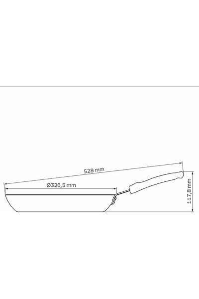 TRAMONTINA Since 1911, Made In Brazil - Professional 32cm 3.1l Aluminum Frying Pan
