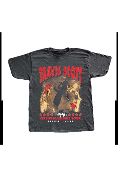 Aesthia Dimljeni Travis Scott Napisano Unisex T-shirt - mingalondon