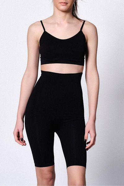 Emay Black Is 2015 High Waist Double Long Leg Corset