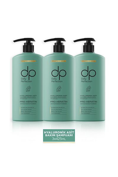 dp Daily Perfection Hyaluronic Acid Shampoo 425 ml X 3 a Det.