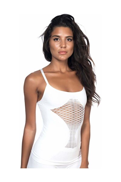 Emay White Mi 5040 Fancy Athlete Corset with Rope Strap
