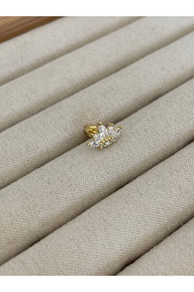 Sade Accessory Beş Taşlı Lotus Piercing