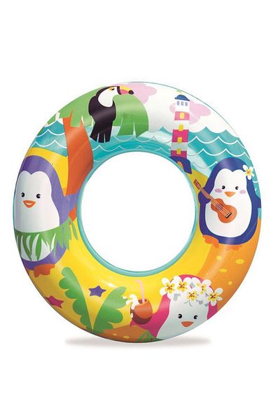 Kelebek Oyuncak 36113 Colorful Penguin Patterned Life Buoy 51 Cm.