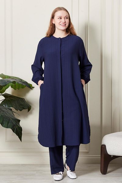 Ferace Women's Plus Size Seersucker Two-Piece Suit