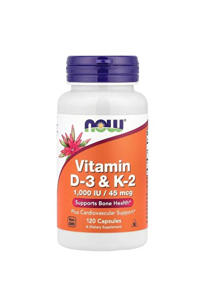 bioray Vitamin D-3 & K-2, 1000 Iu - 45 Mcg - 120 Capsules