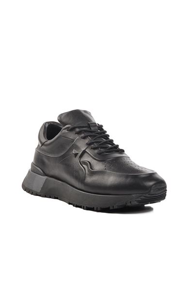AYAKMOD Premium 492 m Black Genuine Leather Men's Casual Shoes
