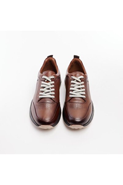 derinet Comfort Sole Genuine Leather Men's Sneakers