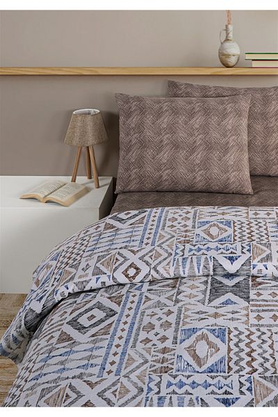 Evim Σετ Πικέ Soren Μονό - 160x230 cm - Καφέ