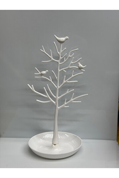 akyüz Beyaz Renk Plastik Ağaç Görünümlü Dekor