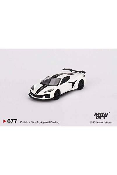 mini gt MGT00677 1/64 Chevrolet Corvette Z06 2023 Arctic White
