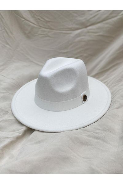nuit White Fedora Hat