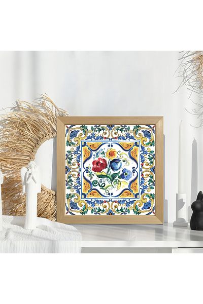 HOMEPACK Единична картина с дървена рамка, единичен плакат, картина KTC/004