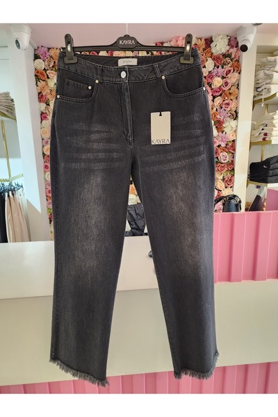 Kayra kadın siyah kot pantolon