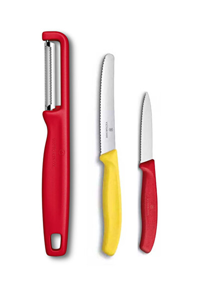 Victorinox Sarı Kırmızı Soyacak Seti