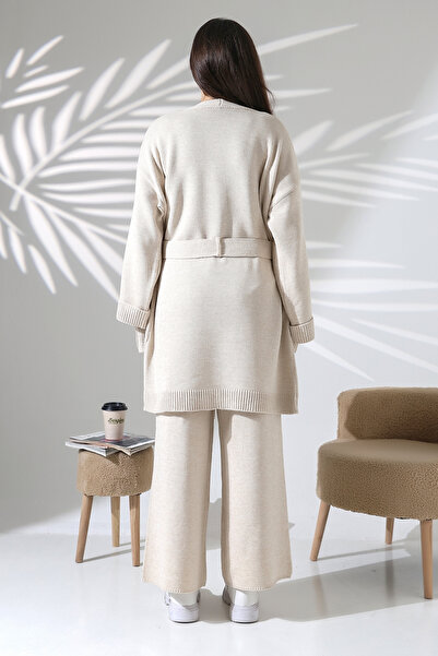 ALCHON Велосипедний трикотажний комплект - довгий рукав, базовий, з отворами для пальців, карман, поясний пояс, кардиган