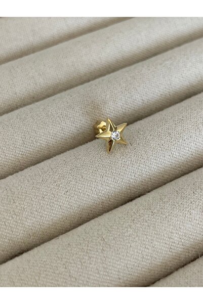 Sade Accessory Ortası Taşlı Yıldız Piercing