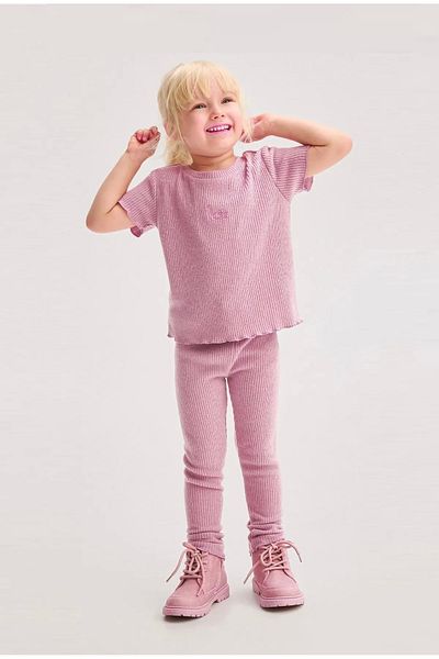 Daisy Dolly Girl's Cotton Ribbed Tights Set