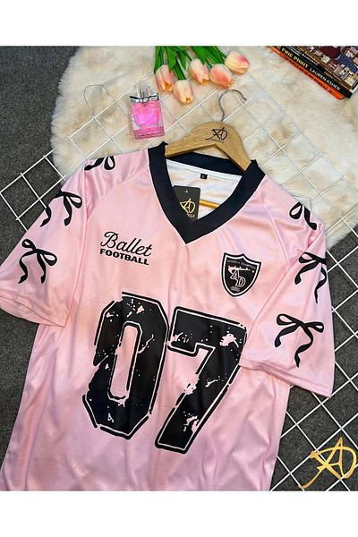 Touz Moda Μπλουζάκι με στάμπα Y2k Ribbon Ballet Oversize