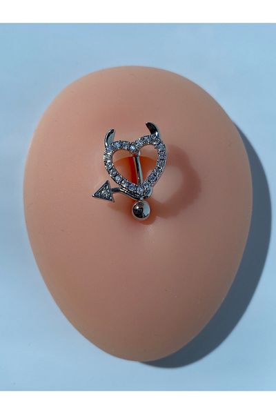 kurukafagift Devil Devil Figured Zircon Stone Belly Piercing