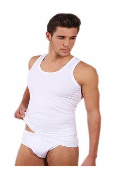 KEYAL Tutku 12 Cotton White Undershirt Panties Kit