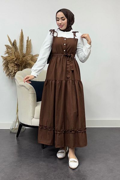 Tesettür Diyarı Φόρεμα Juliet Model Lizza Fabric Slopet