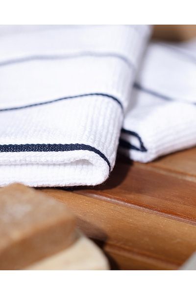 Madame Coco Fayanna 2 Pack 100% Cotton Hand Towels - White