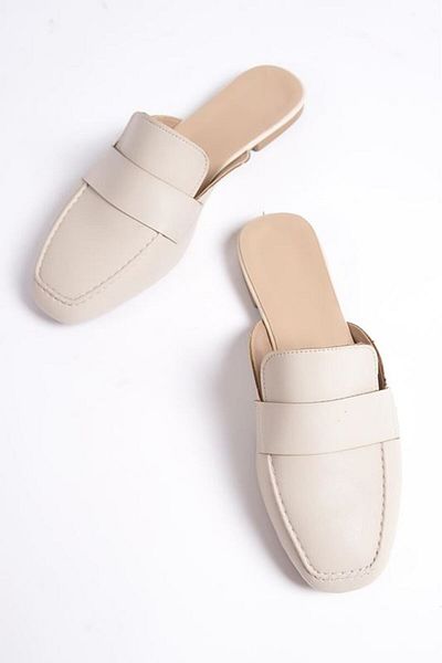 King Crow Venecia Beige Women's Daily Slippers