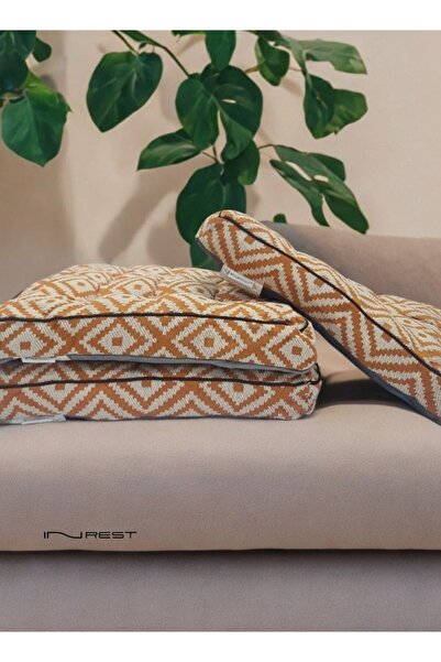 INREST وسادة كرسي فاخرة مصنوعة من البوليستر بنسبة 100%، قطعة واحدة، مقاس 40×4...