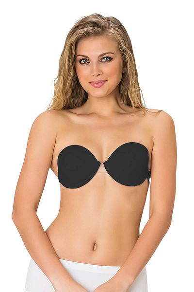 Emay Sutien negru cu bretele Mi 721 transparent