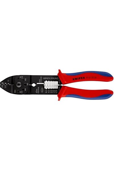 Knipex 9721215b Pabuç Sıkma Ve Kablo Sıyırma Pensesi 215mm