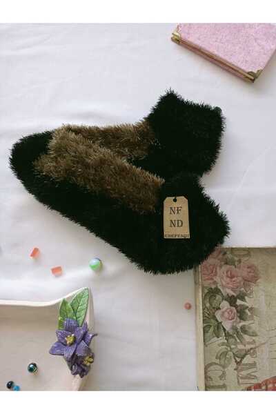 ENEFENDİ 2 чифта кожени зимни термо чорапи, безшевни плюшени чорапи, фуксия зелено, мъжки и дамски чорапи за дома и партита, размери 36-41