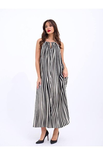 Marjinal Berlin Zebra Elbise