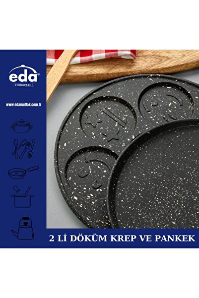 Eda 2 Lİ DÖKÜM KREP VE PANKEK TAVASI