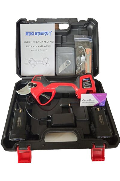 Energy WS-032Y Akülü Budama Makası 32mm 2 Bataryalı Set