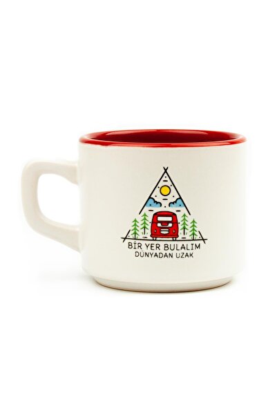 PALTO TASARIM Bir Yer Bulalım Dünyadan Uzak 02 Beyaz Venüs Kupa - Hediye Seramik Kupa