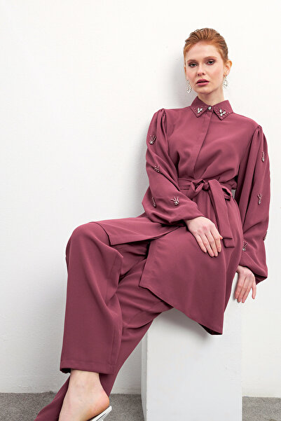 VAVİNOR Σετ τουνίκ και παντελόνι Leora - Dusty Rose