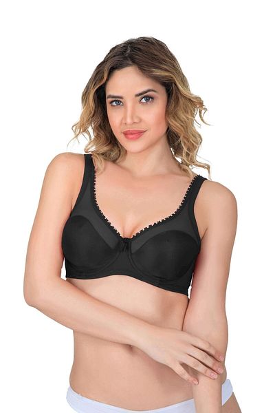 Emay Black Mi Emay 169 B Basic Underwire Gathering Bra