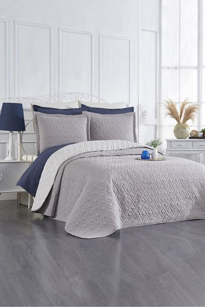 Levanzo Laura Gray Two-Person Bedspread