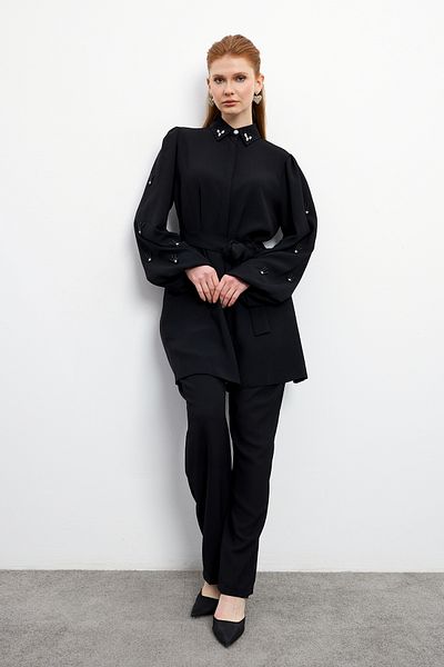VAVİNOR Σετ παντελονιού Leora Black Tunic